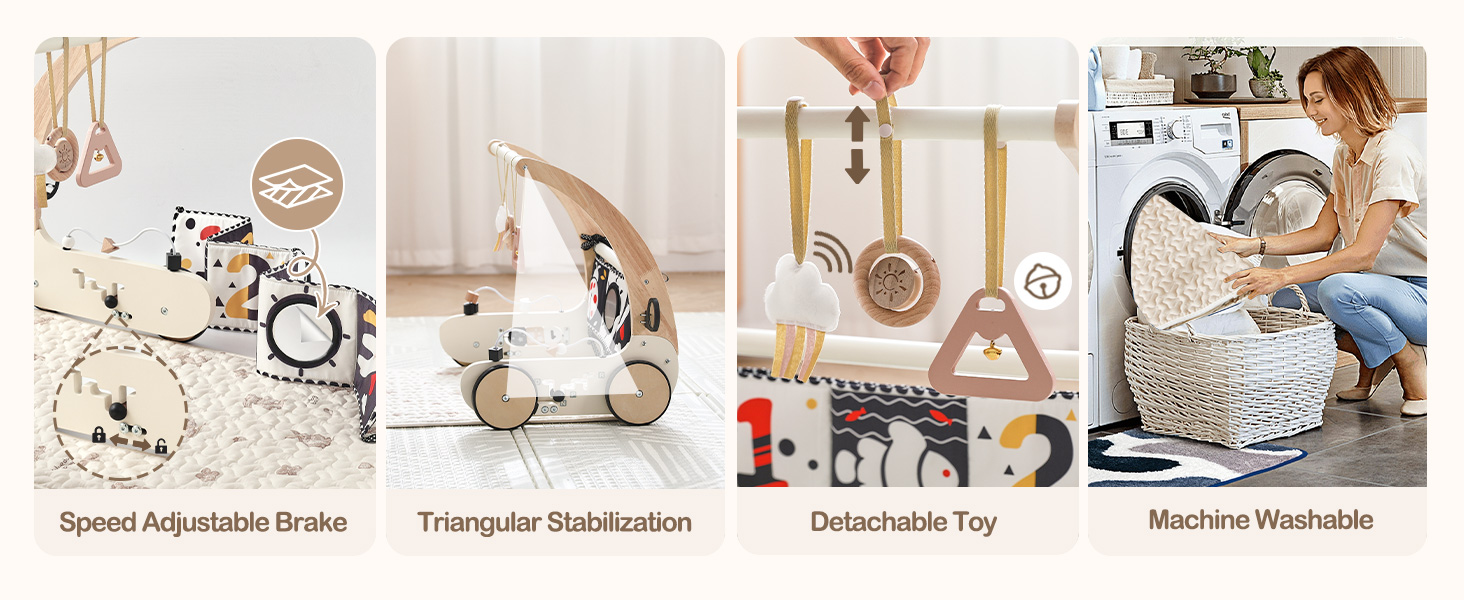 Baby gym play mat walker