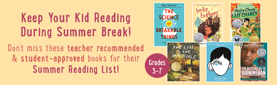 Keep your kid reading during summer break! Don't miss these books for their summer reading list!