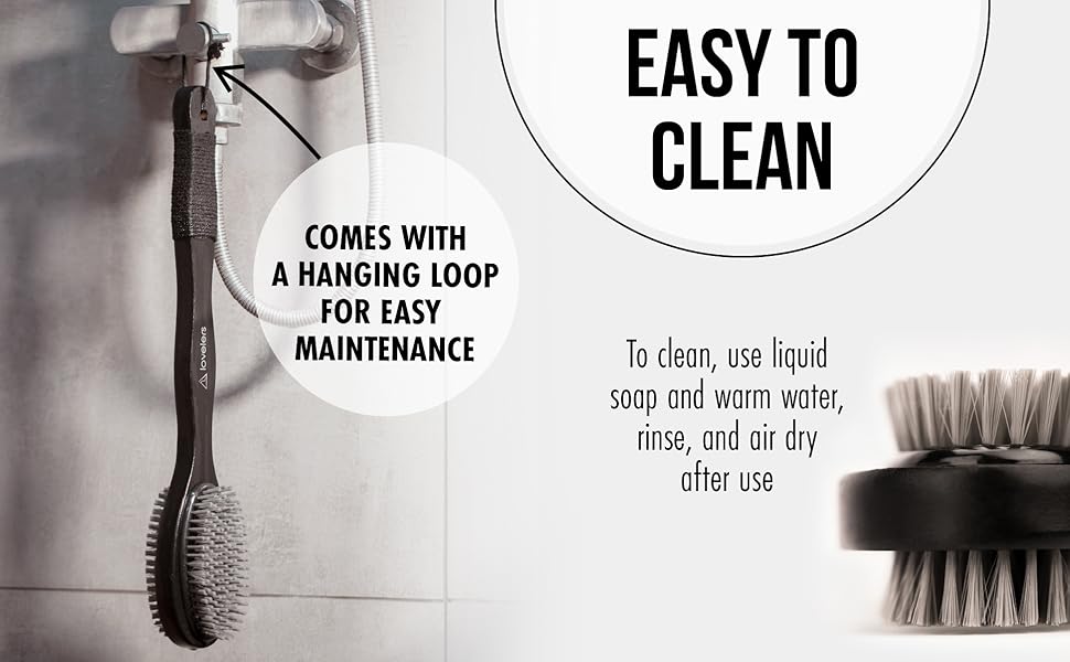 shower brush with long handle bathing accessories bath scrubber men body scrub brush for shower back