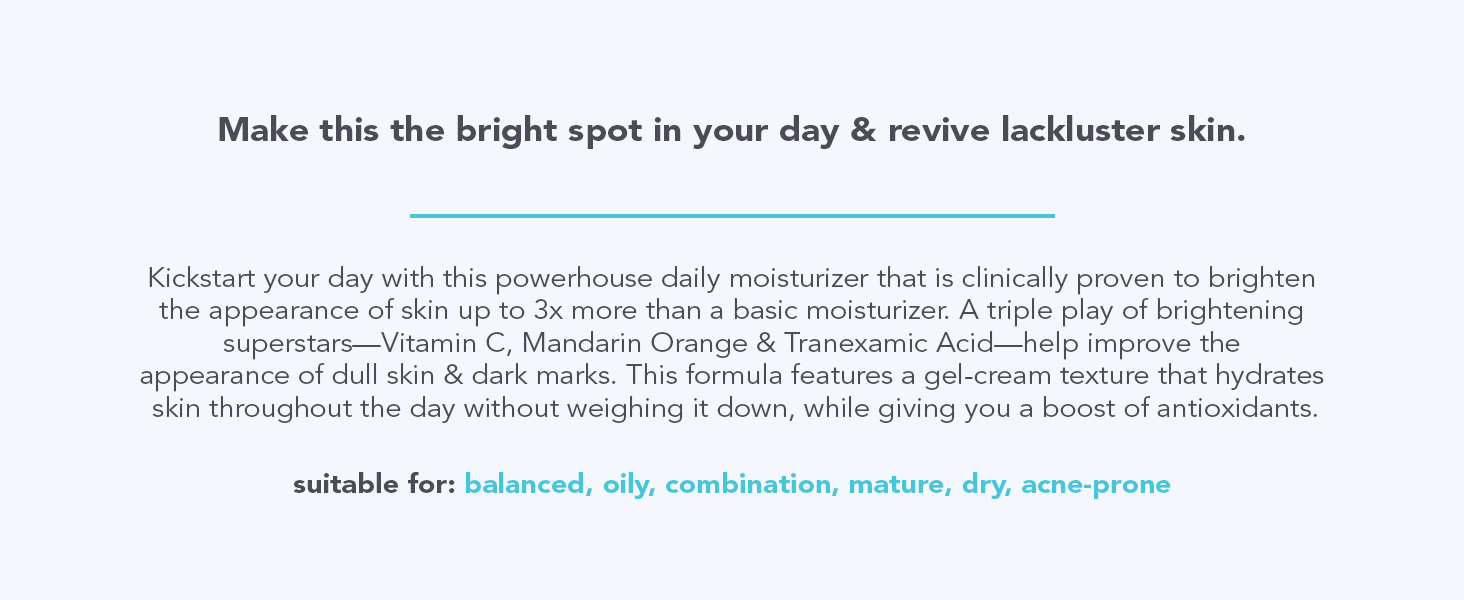 Bright Start vitamin C moisturizer