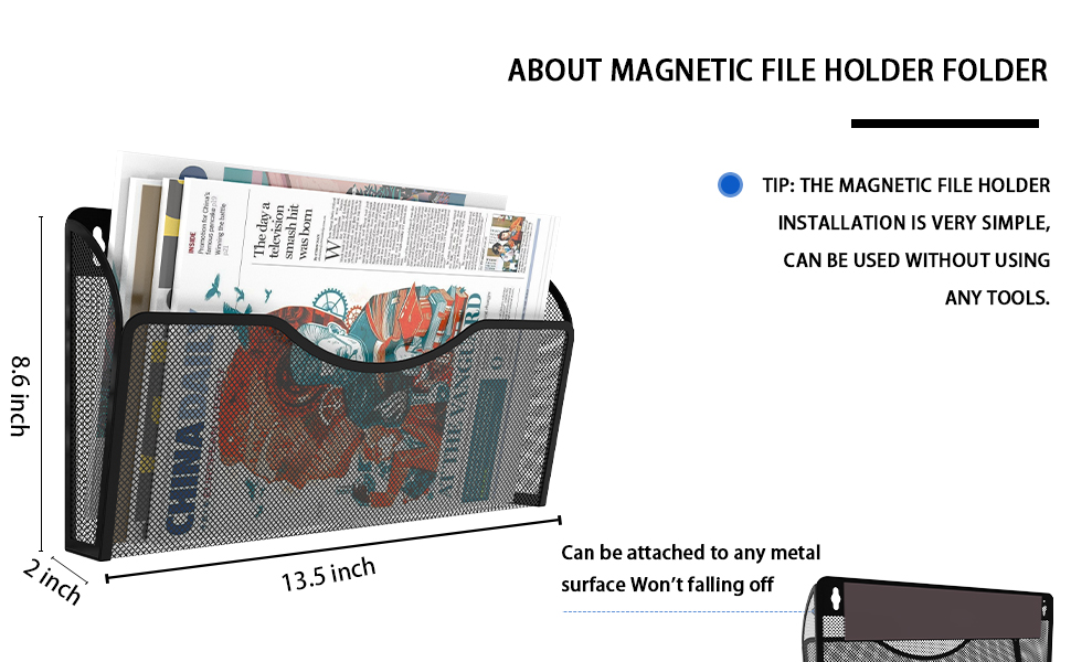 LQPAFZ File Holder 2 Pockets File Folder Organizer