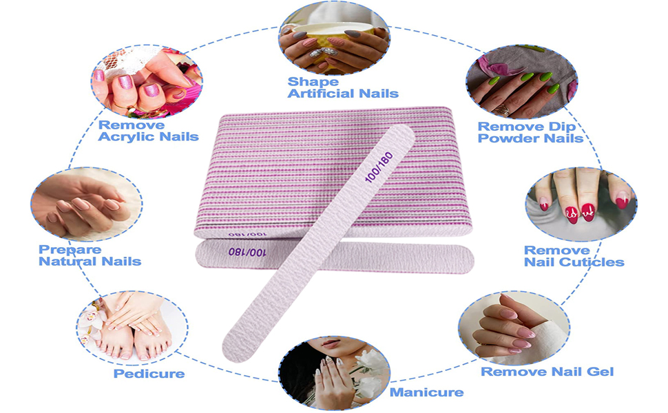 Nail files with wide applications
