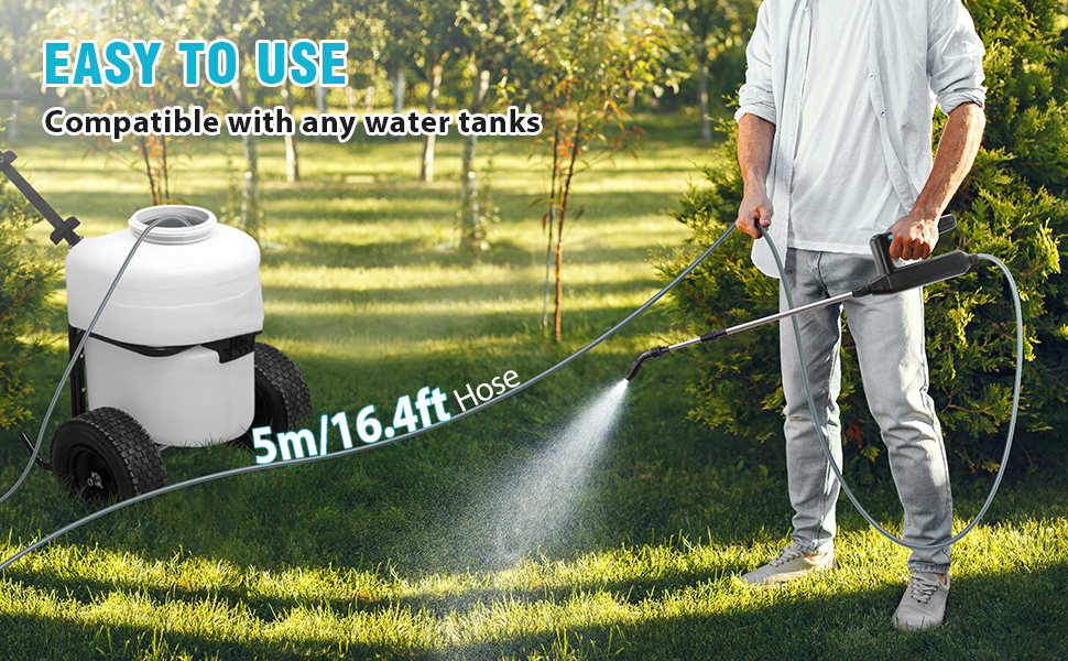 SideKing Battery Powered Sprayer Wand, 23.6inch Electric