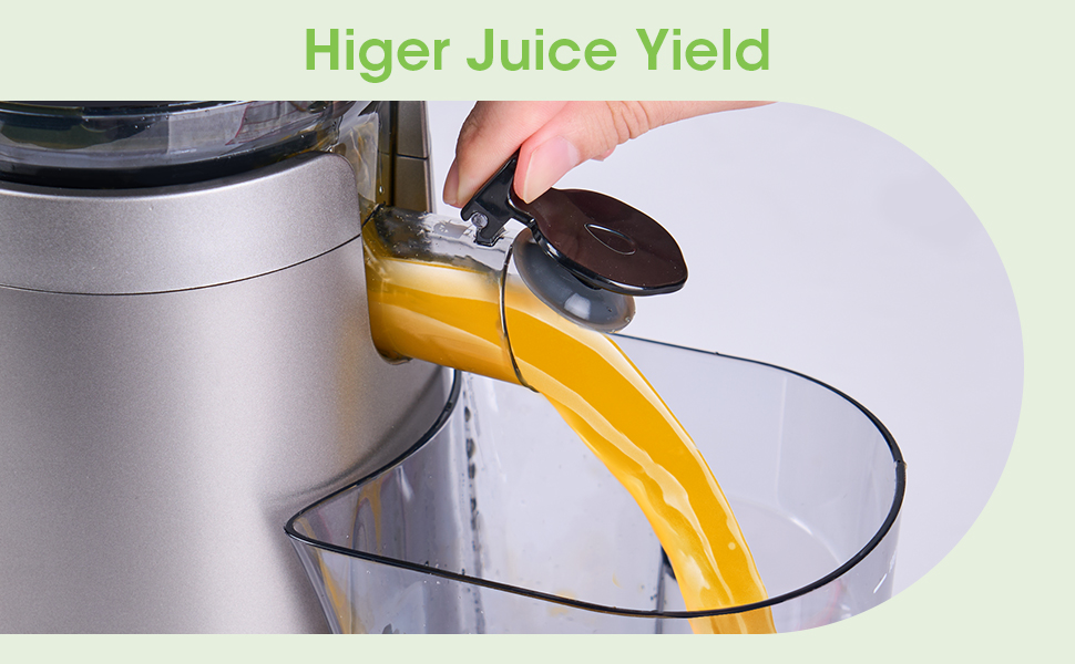 You can juice whole fruits and vegetables in no time by TUUMIIST Juicer