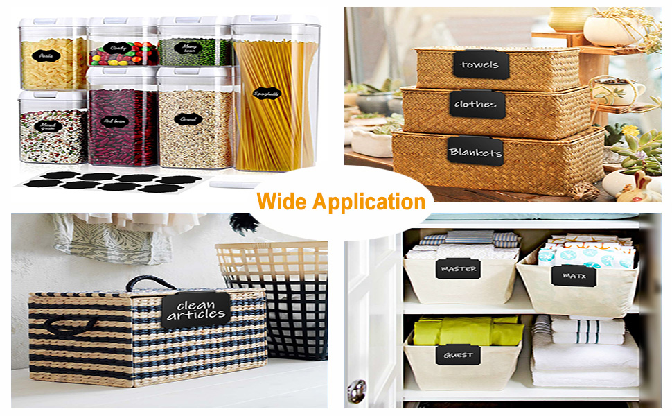 12PCS Basket Labels, Premium Bin Basket Labels Clip On