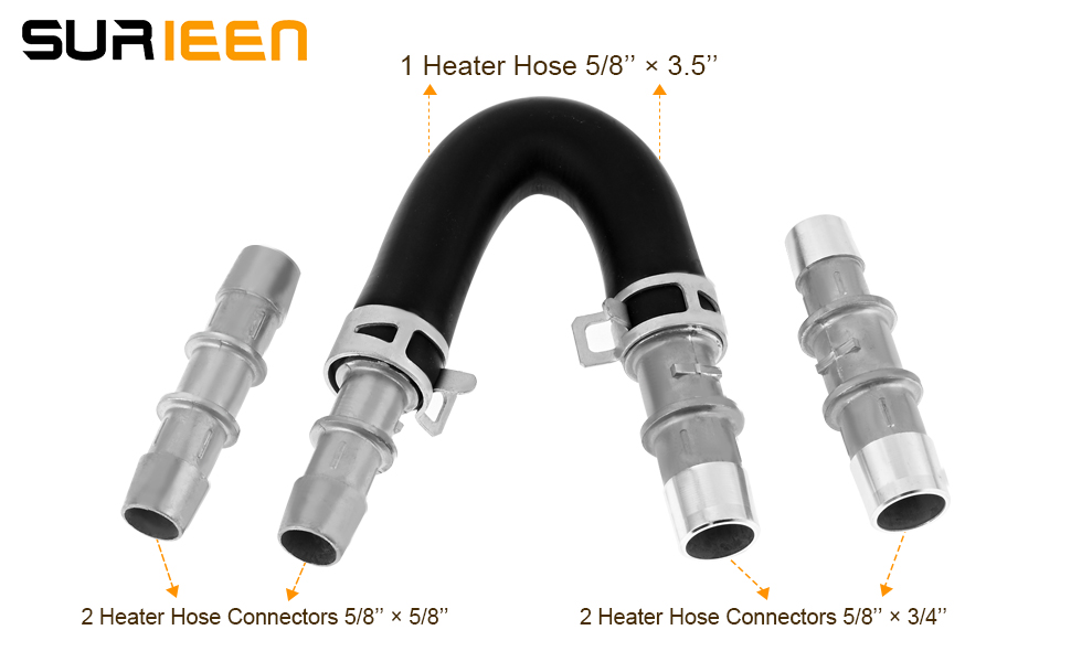 SURIEEN 626001 Upgrade Aluminum Engine Heater Core Bypass