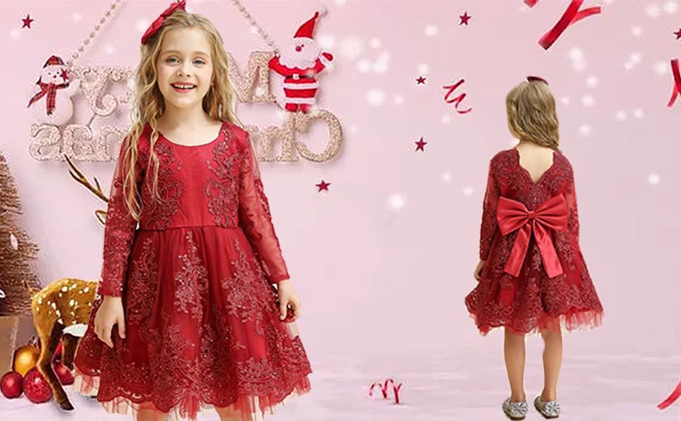 red girl dress