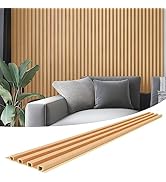 Art3d Slat Wall Panel for Modern Decor, Acoustic Diffuser Panel, 8-Pack 96 x 6in. Oak