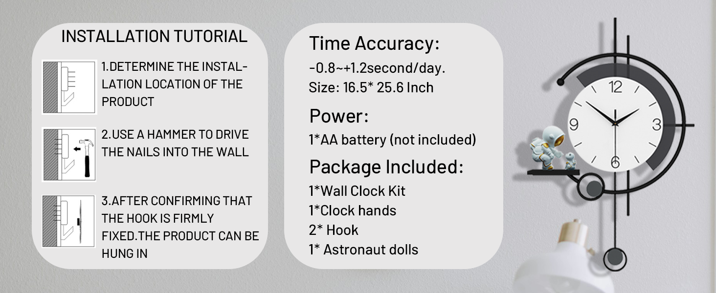 wall clock with pendulum
