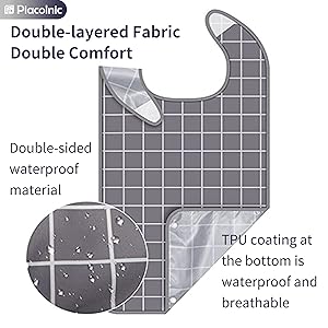 adult bib clothing protector Crumb Catcher Eating Feeding Adult Bibs