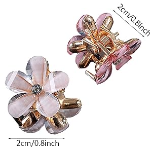 Mini Flower claw hair