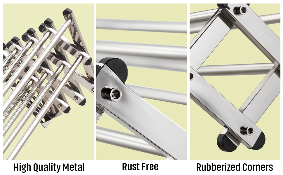 wall mounted laundry rack expandable