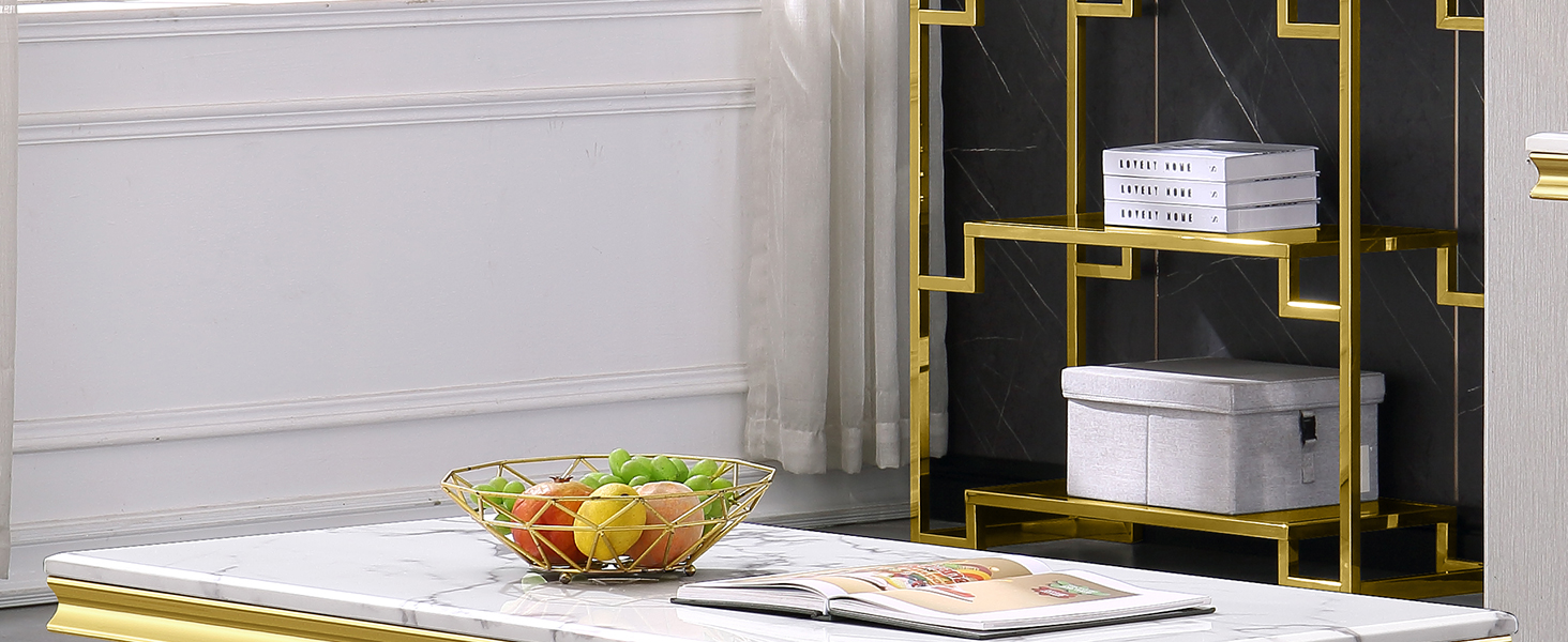 White Gold Coffee Table