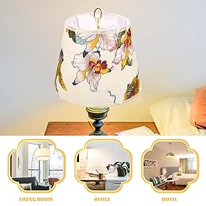 i☆【新品未開封】 ランプシェード テーブル ホワイト シェード 花柄 燭台 新品未開封】 ランプシェード テーブル ホワイト シェード 花柄