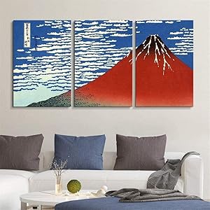 Amazon.co.jp: Arter【開運絵画】浮世絵 富嶽三十六景 凱風快晴