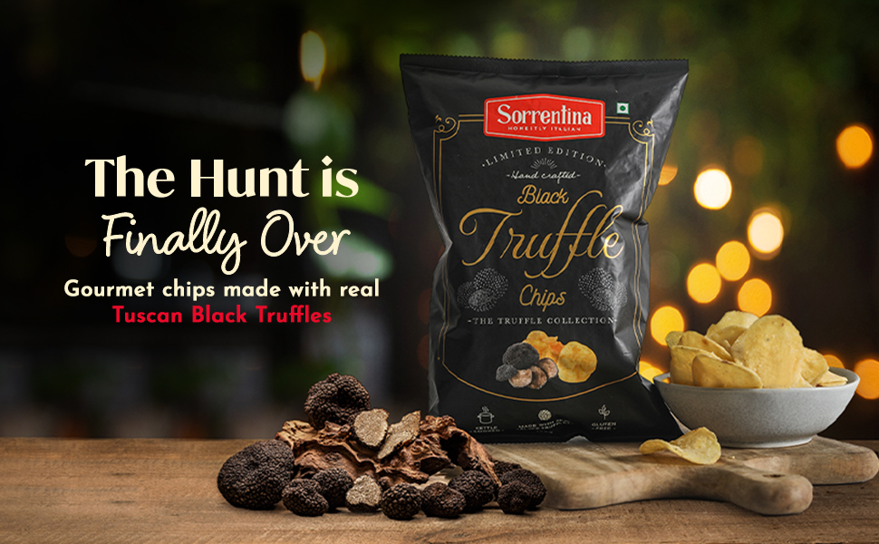 Sorrentina Truffle Chips Limited Edition Glutenfree KettleCooked Potato Chips Real