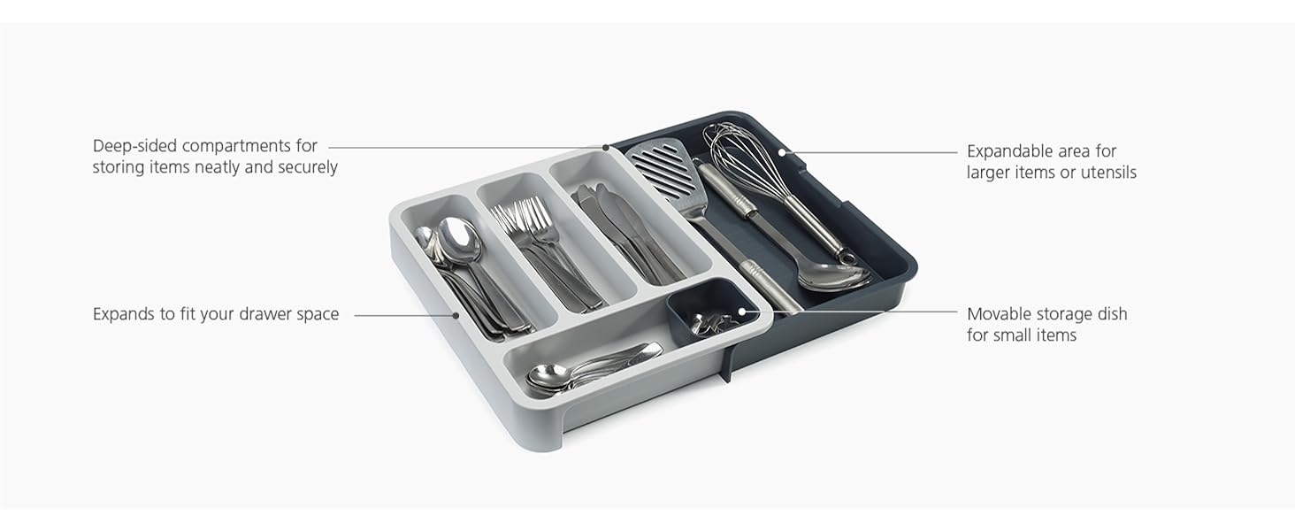 Joseph Joseph DrawerStore Expandable Cutlery Tray Drawer Organiser