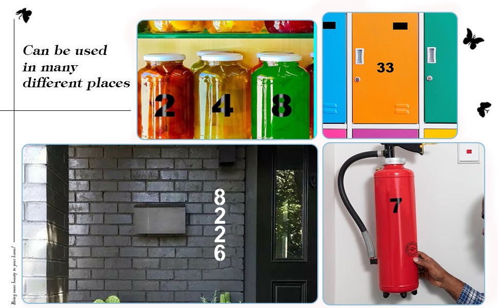 40Pcs Large Number Stencils Reusable Plastic Numbers