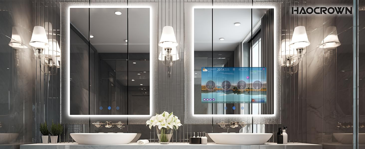 24x32 inch Bathroom Mirror TV