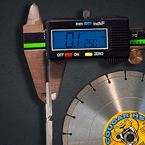 .125 concrete blade thickness cougar hs