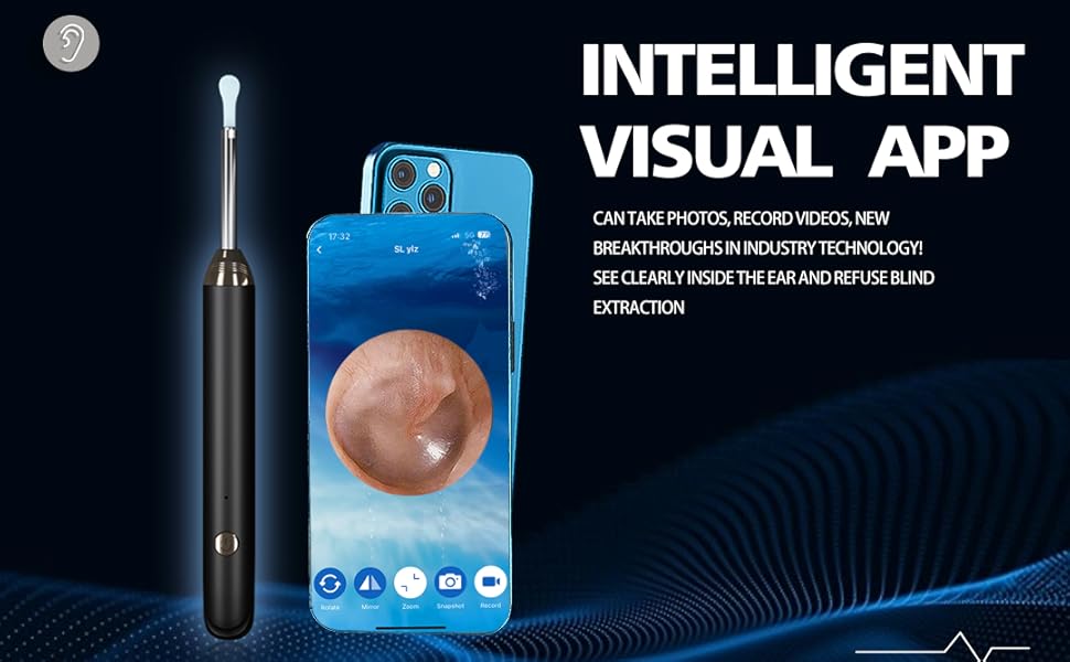 ear cleaner with camera, ear wax removal tool camera
