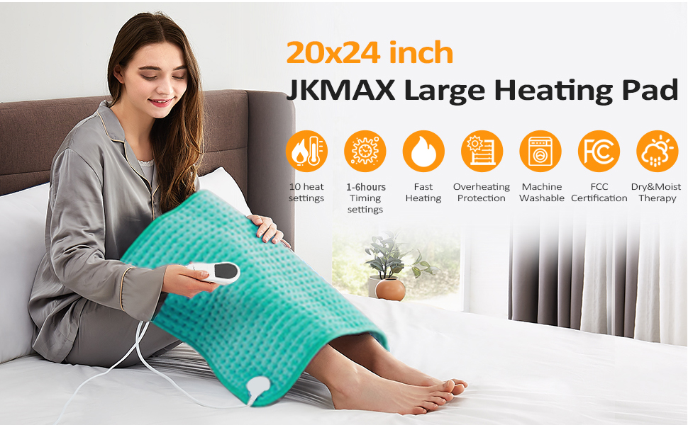 XXL Heating Pad for Back Pain & Cramps Relief Hot Pad