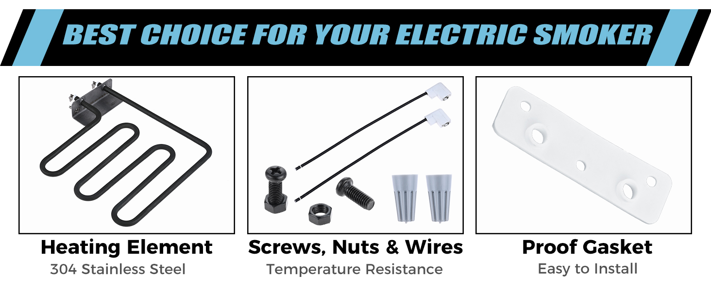 MOOTVGOO 800 Watts Smoker Heating Element Kit Replacement