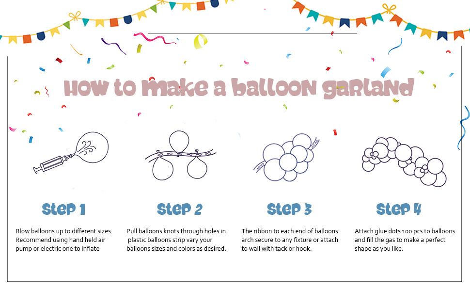 how to make a balloon garland