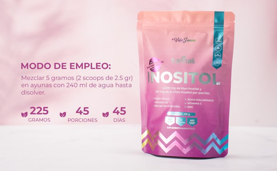 Contenido Sannali Inositol