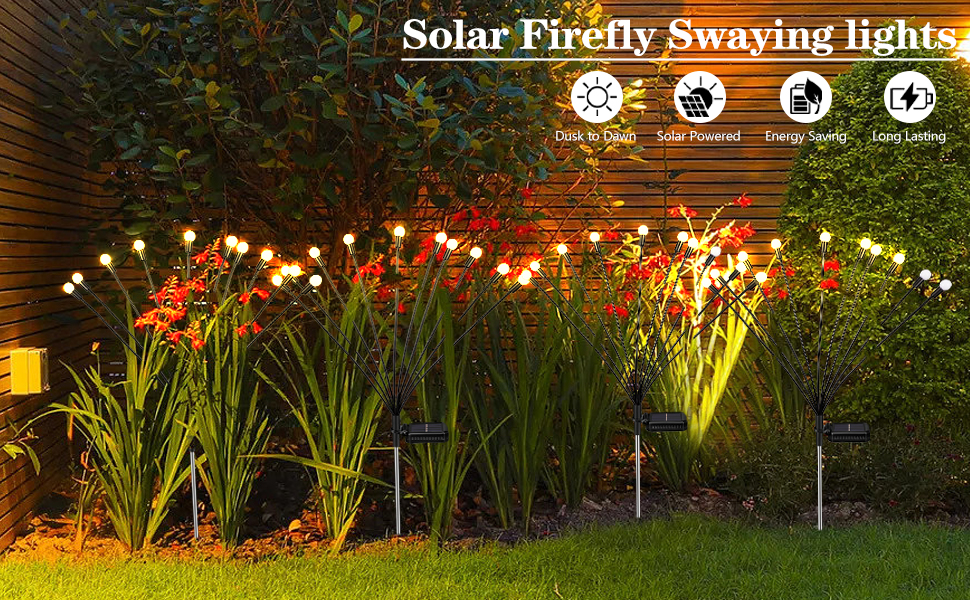 firefly garden lights solar outdoor