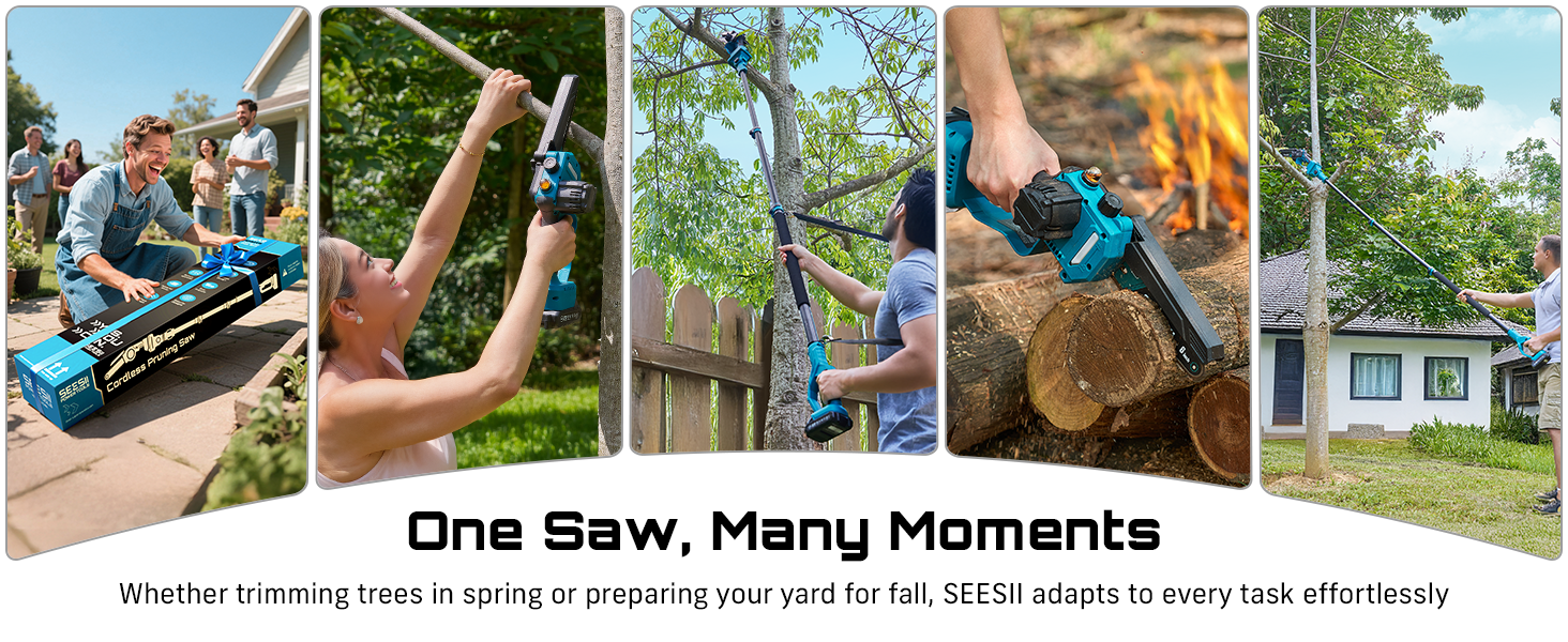 Brushless Chain Saw with Extension Pole 