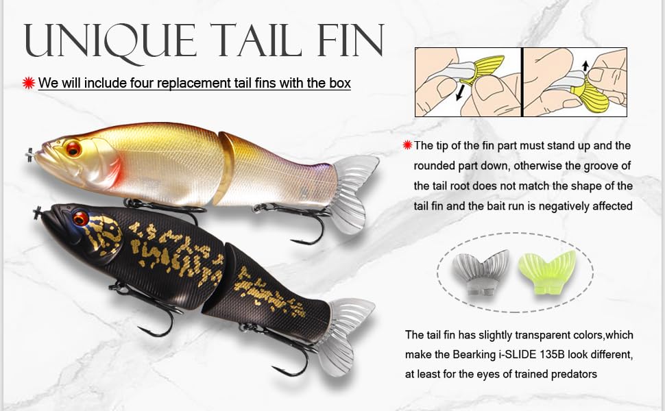Amazon.com : BEARKING Fishing Lures 135mm 1oz Jointed Minnow
