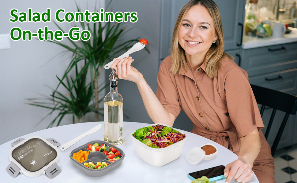 Salad Lunch Container Salad Container for Lunch 60oz