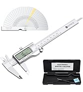 Neoteck 6 inch/150mm Digital Caliper + Feeler Gauge Set Stainless Steel Electronic Vernier Calipe...