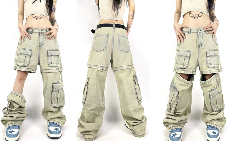 Amazon.com: Women's Gothic Overalls Vintage Multi Pocket