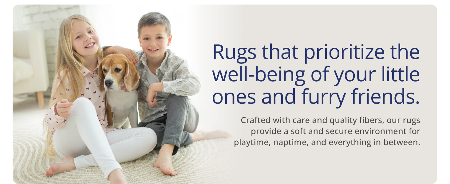 Abani Rugs Neutral Midcentury Modern Contemporary Rug. Kid & Pet Friendly. Easy To Clean Area Rug.