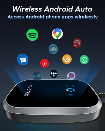 Wireless Android Auto, Access Andorid Phone APPs Wirelessly