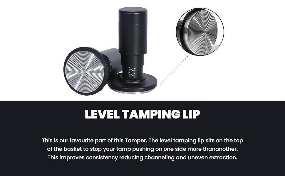 Average Joe's Coffee Espresso Coffee Tamper Dose Level Temper with