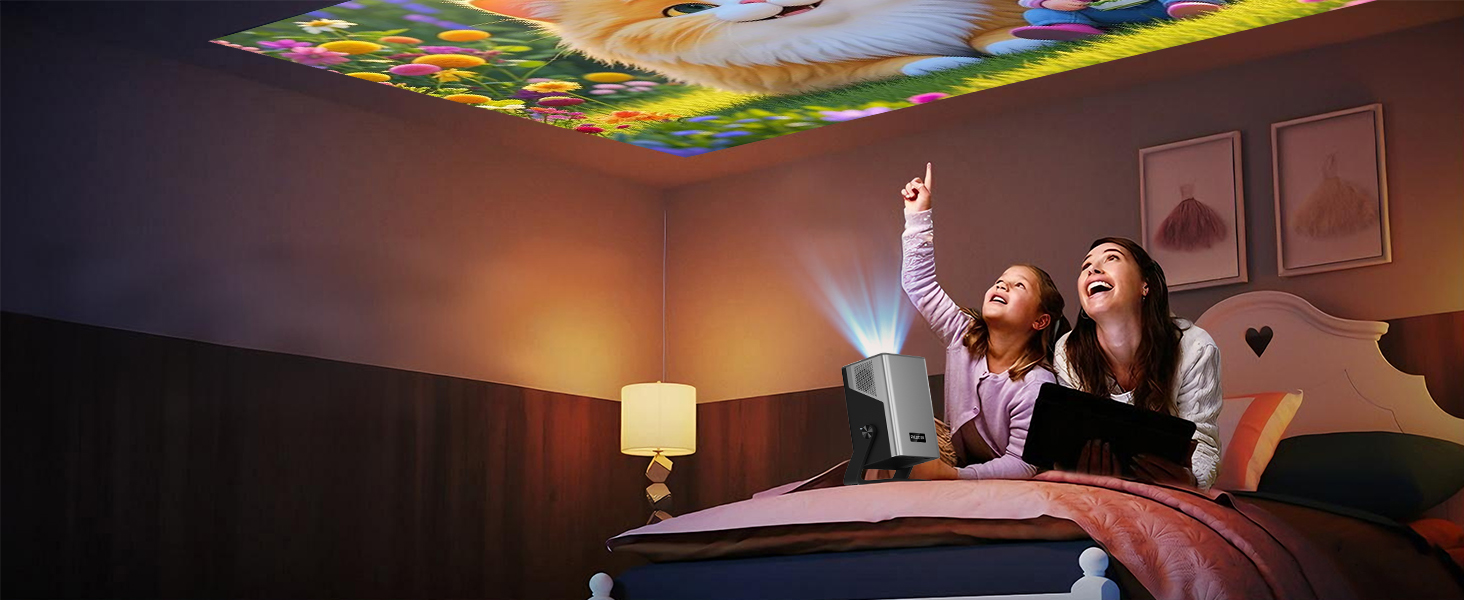 Portable Projector for Outdoor, Home Cinema, Business Presentations