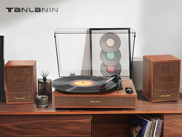 LP レコード   Banane lik Amazon.com: Vinyl Record Player with External Bookshelf