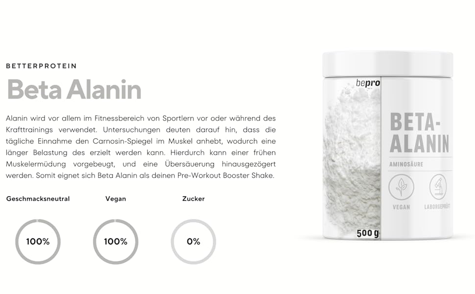 beta alanin aminosäure amino acid leistung fokus sport fitness
