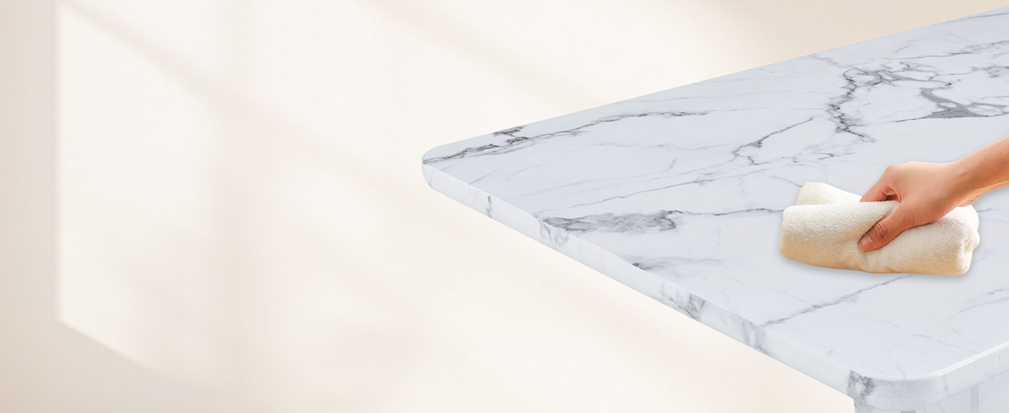 Marble Dining Table Set for 6