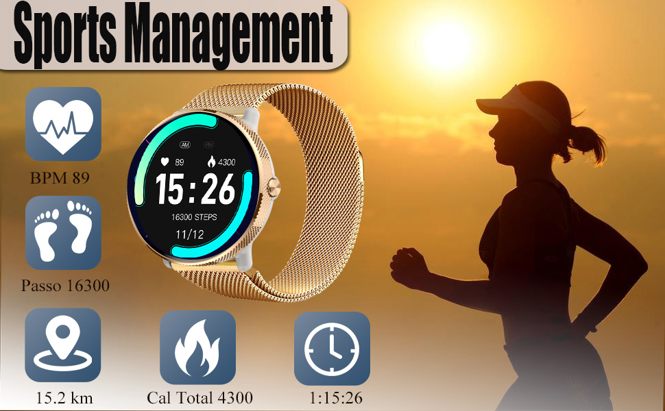 fitness tracker women men black blue pink