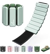 Sportneer Wrist & Ankle Weights - Set of 2 (1lb & 2lb Each) | Adjustable Wearable Weights Silicon...