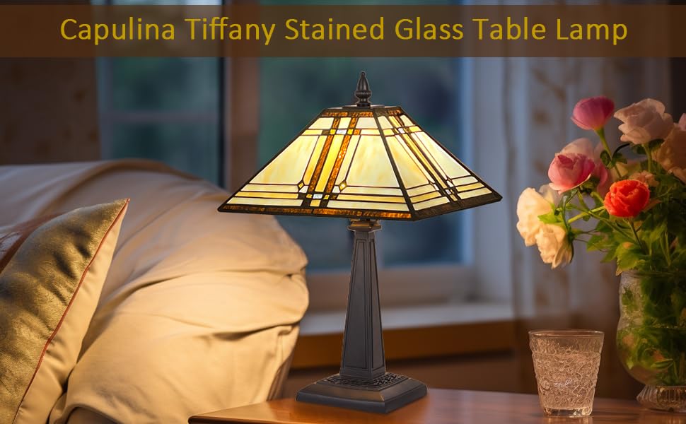 Capulina tiffany table lamp