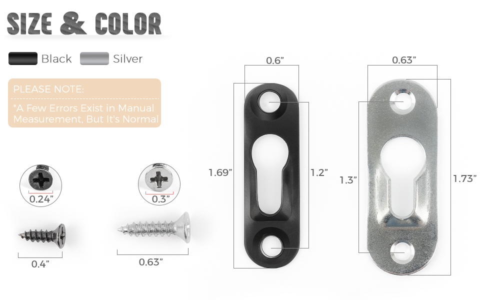 AUEAR, Metal Keyhole Hanger Picture Frame Mirror Hanging