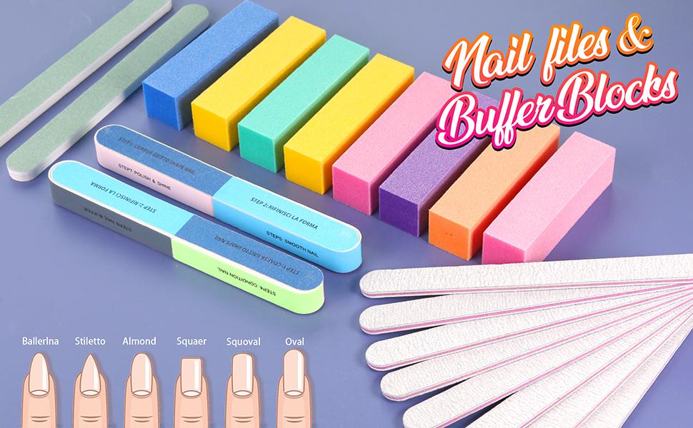 Nail File and Buffer, FANDAMEI Professional Manicure Tools