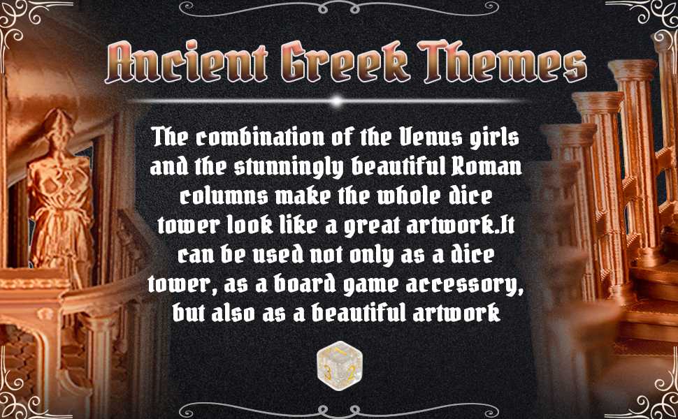 DND Dice Tower with Tray for Role Playing Game,Dungeons and