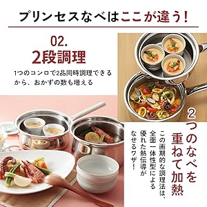 Amazon | 特別寄附額 [ プリンセスなべ S・L セット ] レシピ