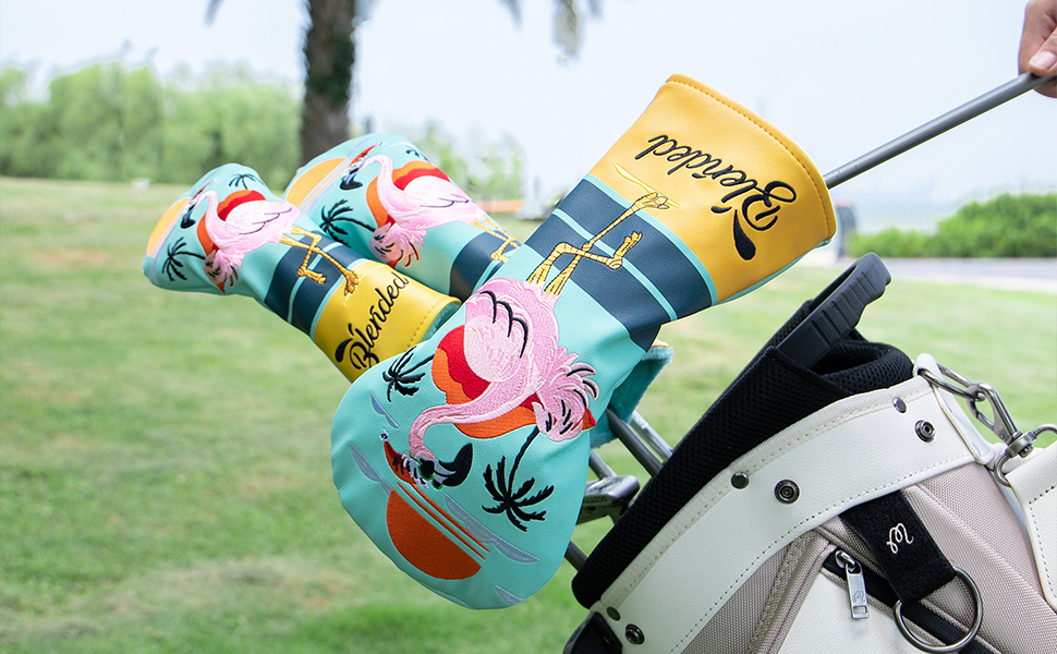 Amazon.com : BAIRBRE Golf Club Covers Flamingos Driver Cover